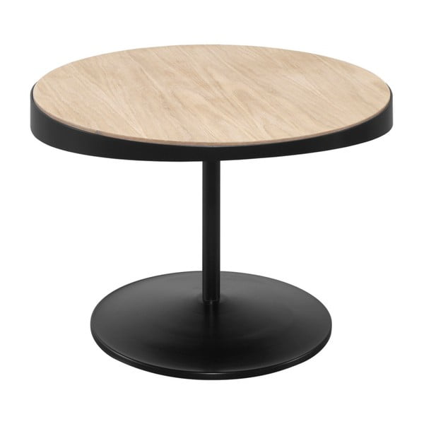 Odkládací stolek s deskou z dubového dřeva Wewood - Portuguese Joinery Drop, Ø 60 cm