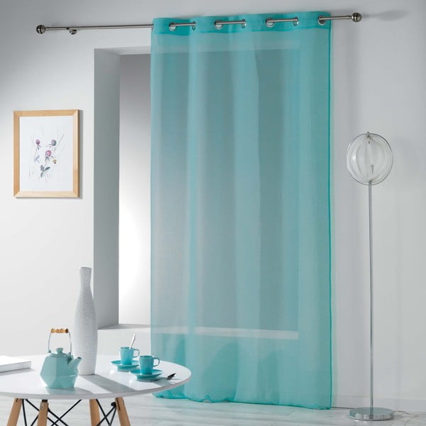 Tyrkysová záclona 140x240 cm Telma – douceur d'intérieur-image-2