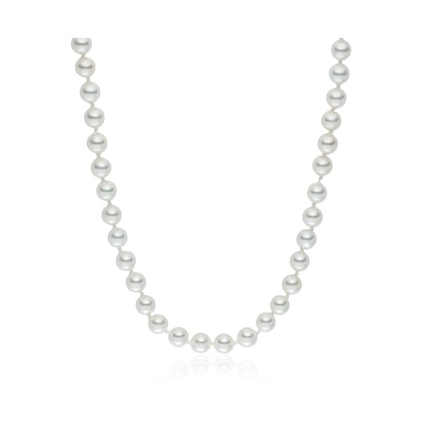 Bílý perlový náhrdelník Pearls Of London, délka 50 cm