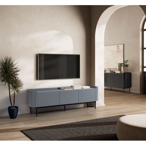 Černá komoda 200x80x40 cm Willa – MOME-image-1