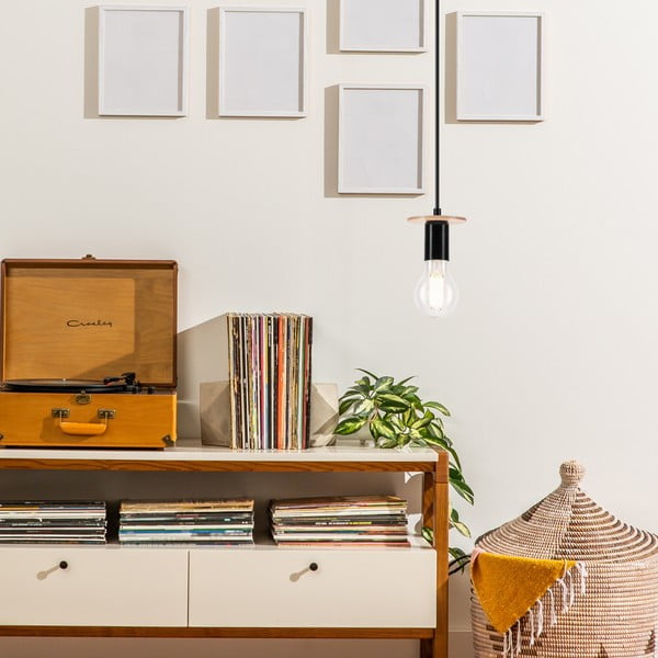 Černé závěsné svítidlo Angelina – LAMKUR-image-3