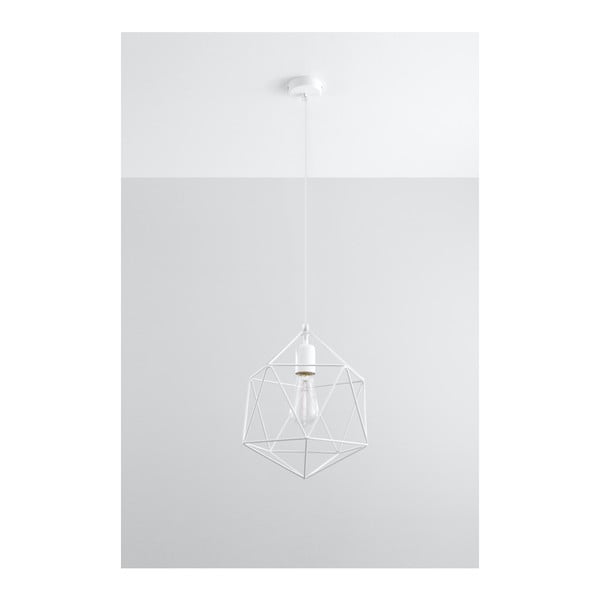 Bílé závěsné svítidlo Sollux Donato-image-1