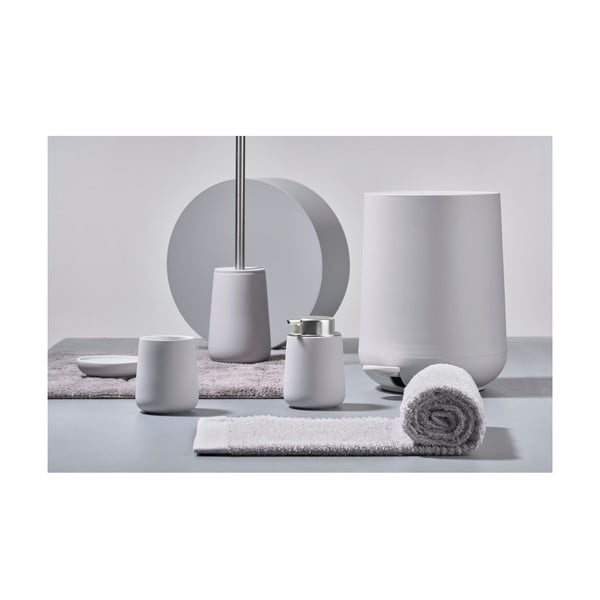 Světle šedý porcelánový kelímek na zubní kartáčky Nova – Zone-image-1