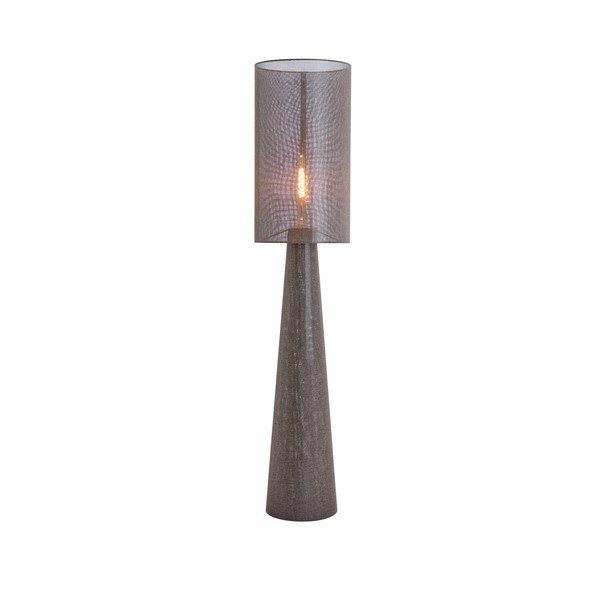 Hnědá stojací lampa s textilním stínidlem (výška 180 cm) Micky – Light & Living-image-3