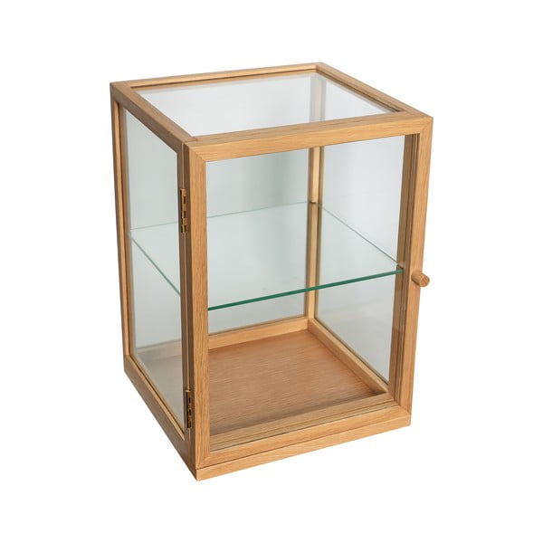 Vitrína v dekoru dubu v přírodní barvě 30x42x30 cm Poetic – Hübsch-image-2