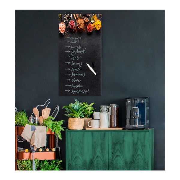 Magnetická tabule Styler Dark Spoons, 30 x 60 cm-image-1