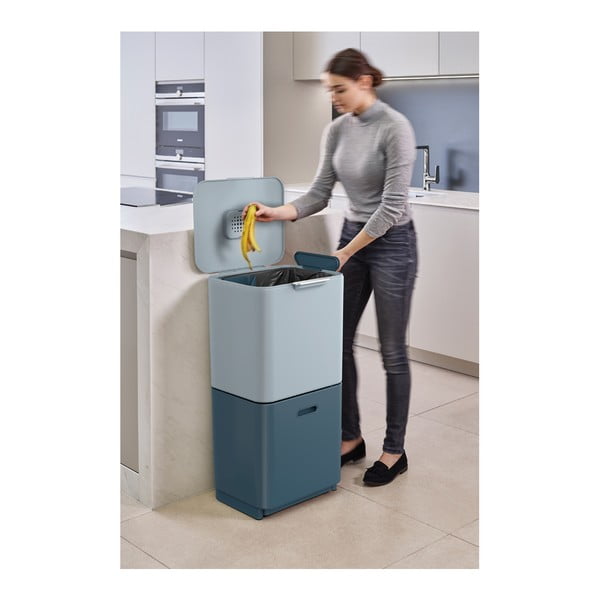Odpadkový koš na tříděný odpad 30+30 l Totem Max Sky – Joseph Joseph-image-2