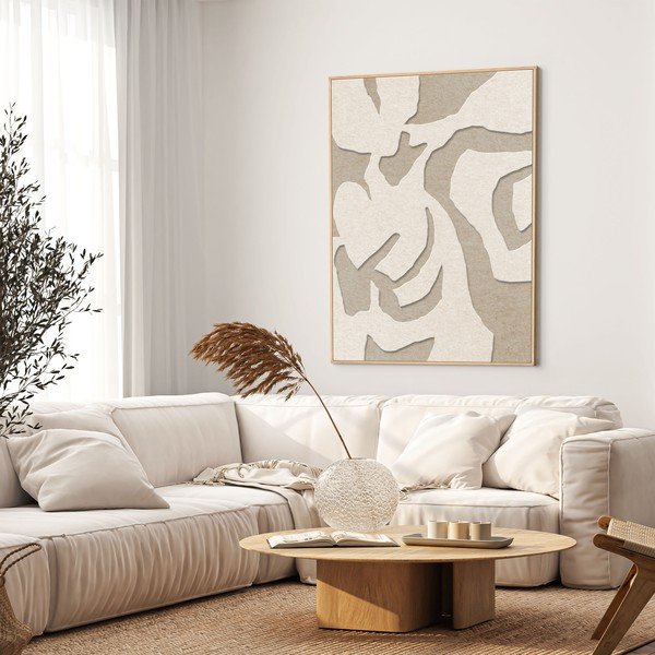 3D obraz s rámem/akustický 90x120 cm Soft Embrace 1 – Malerifabrikken-image-1