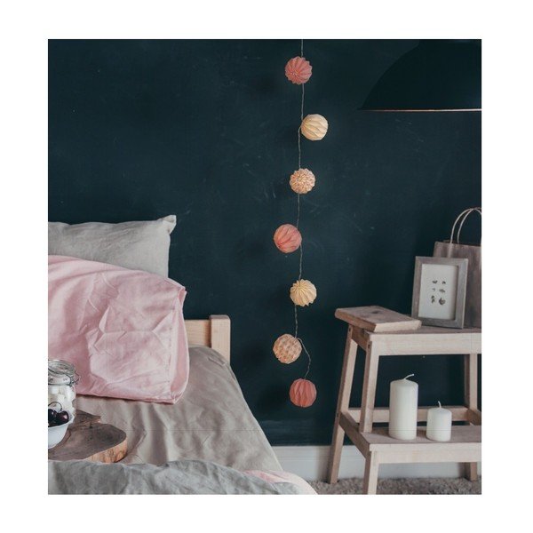 Transparentní LED světelný řetěz DecoKing Pink, 10 světýlek, délka 1,65 m-image-2