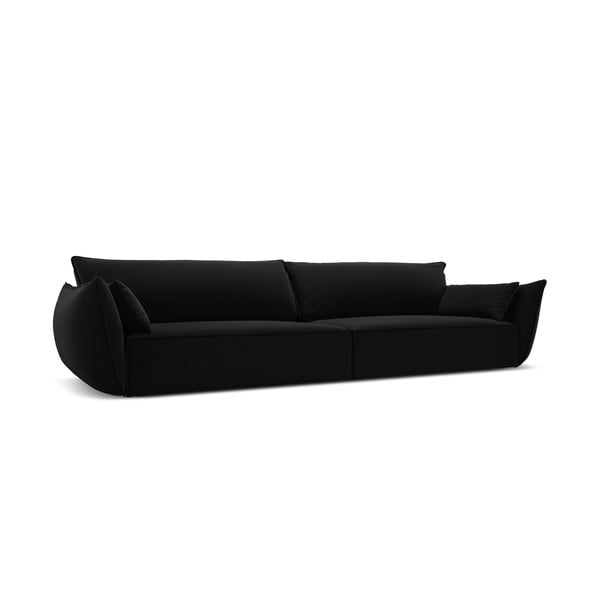 Černá sametová pohovka 248 cm Vanda – Mazzini Sofas-image-2