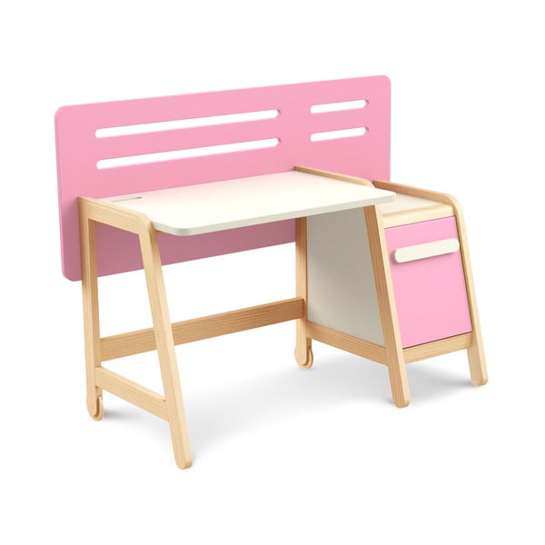 Růžový pracovní stůl Timoore Simple