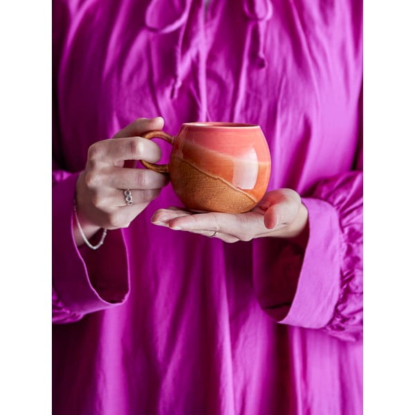 Oranžový keramický hrnek 280 ml Paula – Bloomingville-image-1