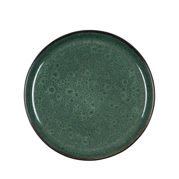 Tmavě zelený dezertní  talíř z kameniny ø 21 cm – Bitz