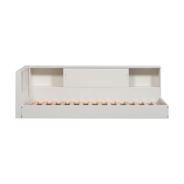 Bílá jednolůžková postel z borovicového dřeva bez roštu 90x200 cm Carter – WOOOD-image-3