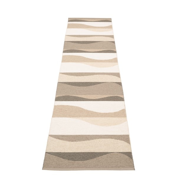 Hnědo-béžový vnitřní a venkovní běhoun 70x300 cm Urvi Earth – Pappelina-image-2