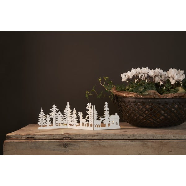 Bílá světelná dekorace s vánočním motivem Fauna – Star Trading-image-2