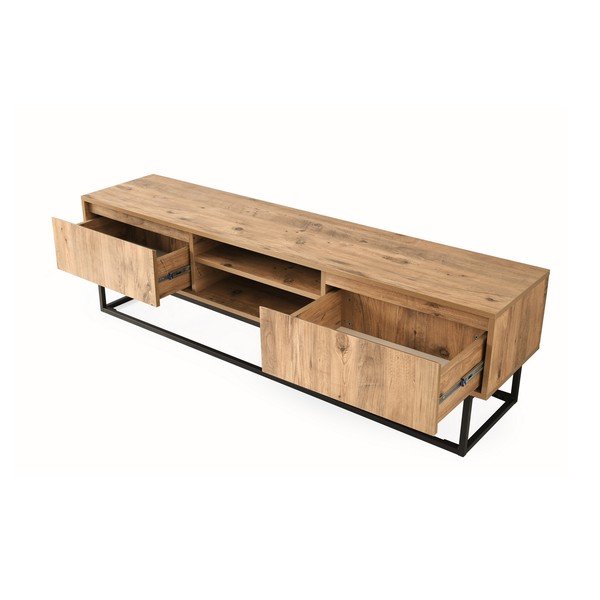 TV stolek v borovicovém dekoru Belinda, šířka 140 cm-image-1