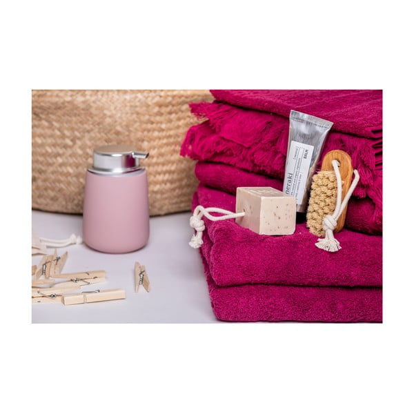 Sada 6 červených ručníků a 2 osušek ze 100% bavlny Bonami Selection-image-4