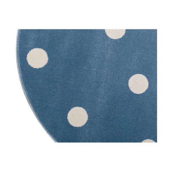 Modrý kulatý koberec s puntíky KICOTI Blue, ø 100 cm-image-3