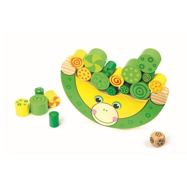 Dřevěná hračka Legler Balancing Frog