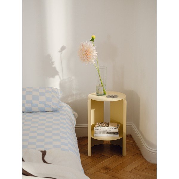 Ocelový kulatý odkládací stolek ø 32 cm Wa – noo.ma-image-1