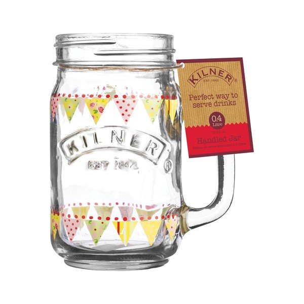 Sklenice s uchem Kilner Flags, 0,4l