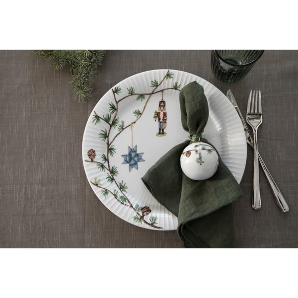 Bílý porcelánový talíř s vánočním motivem ø 27 cm Hammershøi Christmas – Kähler Design-image-1