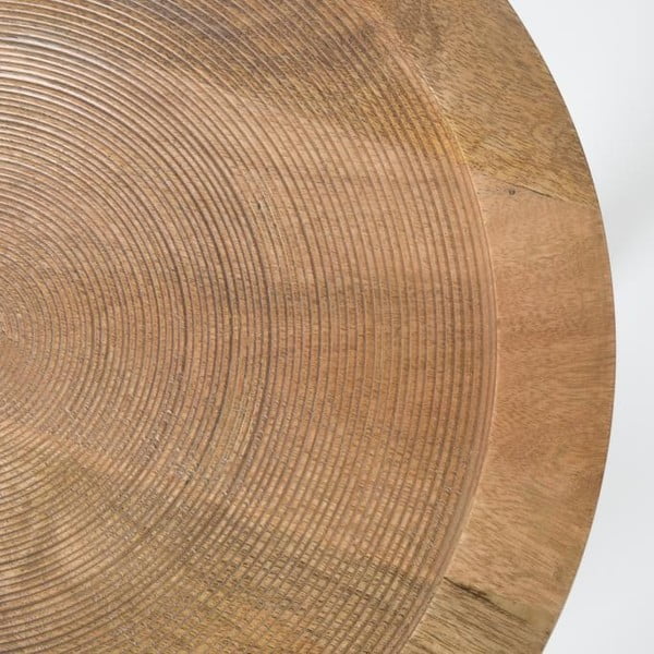 Odkládací stolek z mangového dřeva Zuiver Dendron, ⌀ 43 cm-image-3