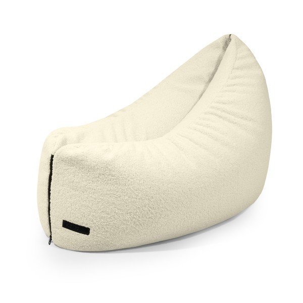 Krémový dětský sedací vak z textilie bouclé Clip Clap 90 – SLOWDOWN