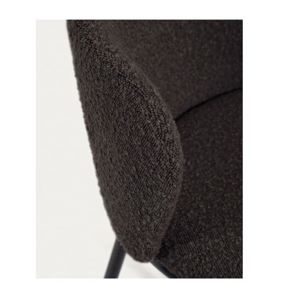 Černá barová židle (výška sedáku 65 cm) Ciselia – Kave Home-image-4