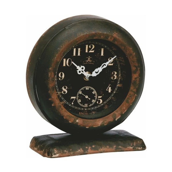 Kovové hodiny, rustical, 18x16x8 cm