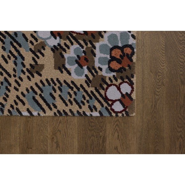 Hnědý vlněný koberec 200x300 cm Paisley – Agnella-image-3