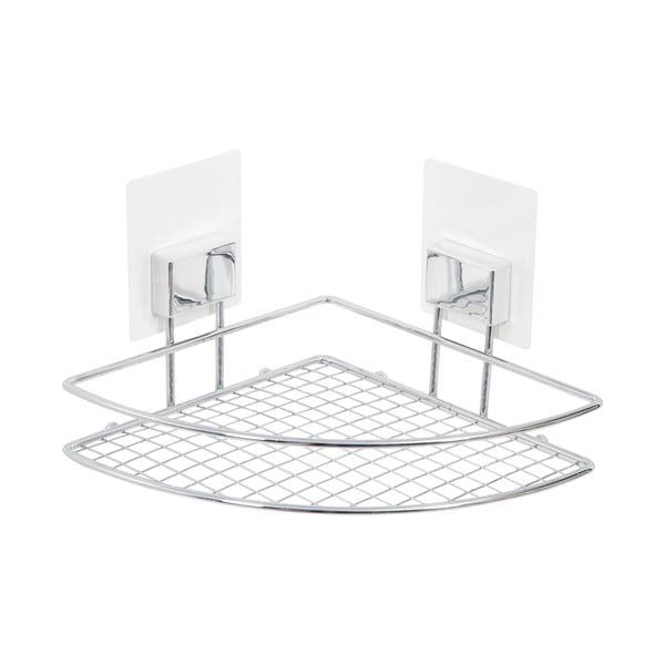 Nástěnná rohová samodržící polička Compactor Bestlock Magic Bath Rack-image-3