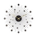 Hodiny v černé barvě Karlsson Sunburst, ø 50 cm