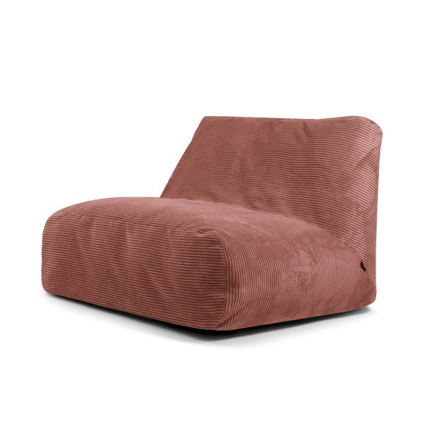Manšestrový sedací vak v cihlové barvě Sofa Tube – SLOWDOWN