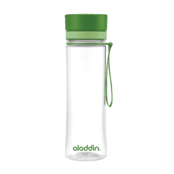 Láhev na vodu se zeleným víčkem Aladdin Aveo, 600 ml