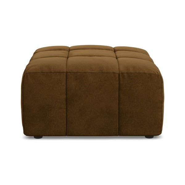 Sametová podnožka v hořčicové barvě Aloha – Makamii