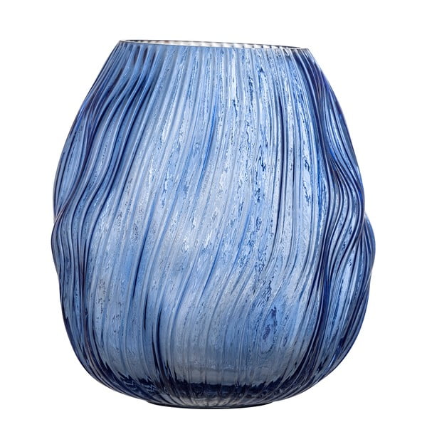 Modrá skleněná váza Leyla – Bloomingville