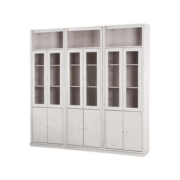 Bílá vitrína z borovicového dřeva 518x223 cm Anita – Støraa-image-2