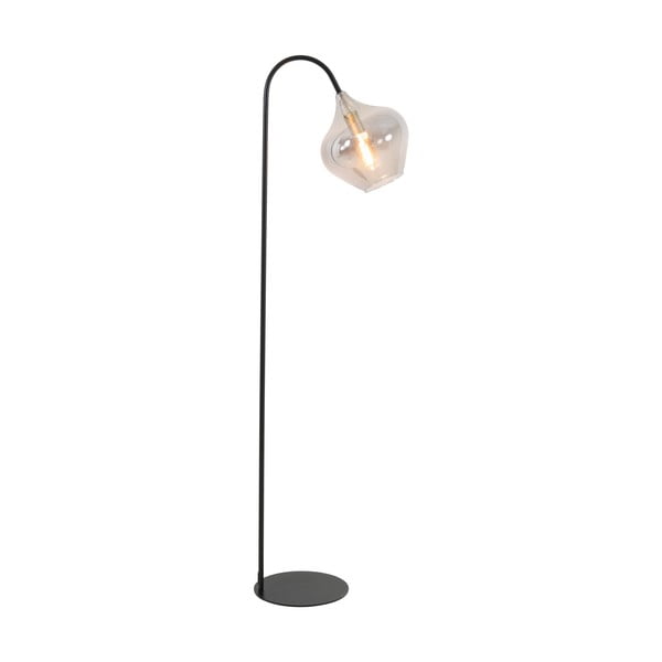 Černá stojací lampa (výška 160 cm) Rakel – Light & Living