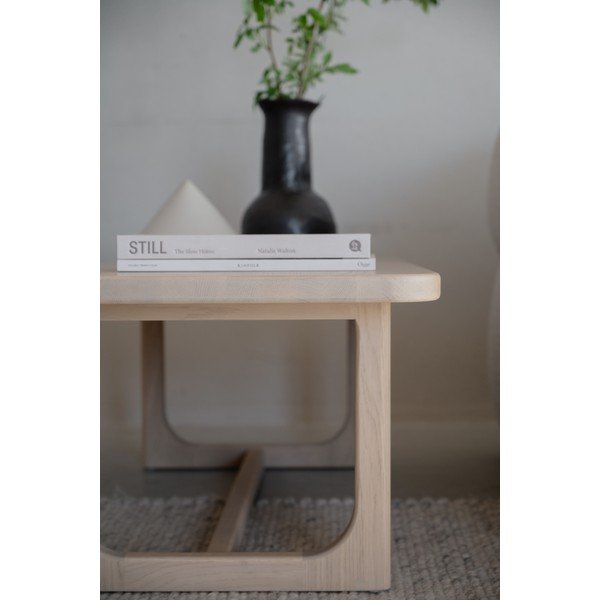 Konferenční stolek s deskou v dubovém dekoru ve světle přírodní barvě 50x103 cm Driscoll – Rowico-image-2