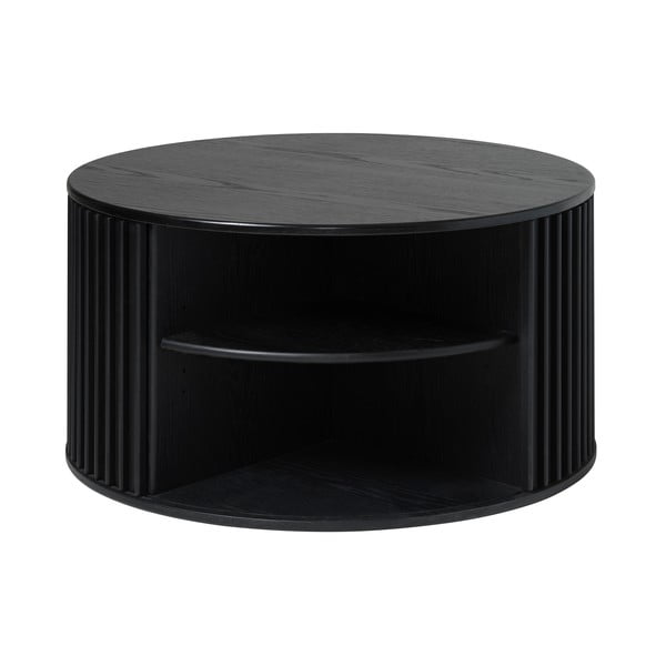 Černý kulatý konferenční stolek ø 85 cm Siena – Unique Furniture-image-4