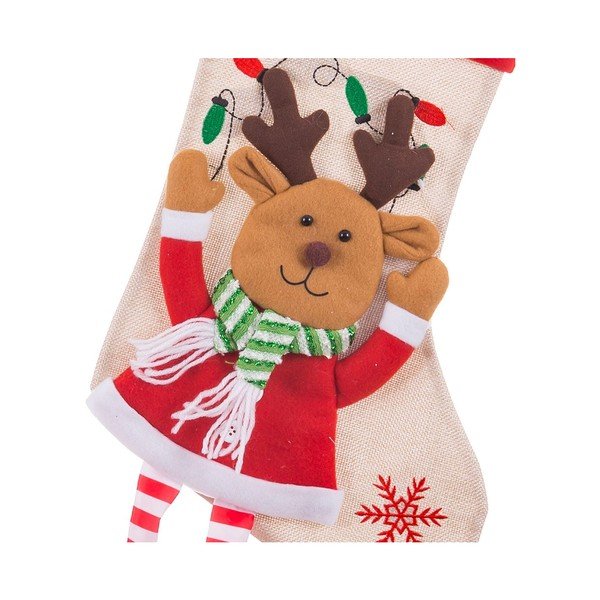 Látková vánoční punčocha Reindeer – Casa Selección-image-1