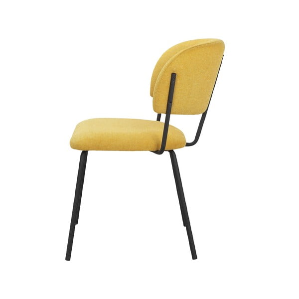 Žluté jídelní židle v sadě 2 ks Claudia – Støraa-image-4