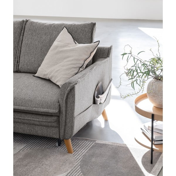 Šedá rozkládací rohová pohovka (levý roh) Charming Charlie – Miuform-image-4