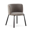 Šedá čalouněná jídelní křesla v sadě 2 ks Ginny – MOME