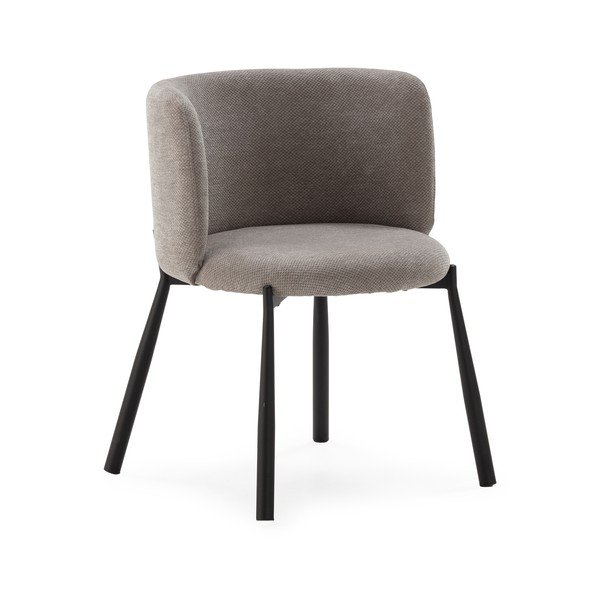 Šedá čalouněná jídelní křesla v sadě 2 ks Ginny – MOME