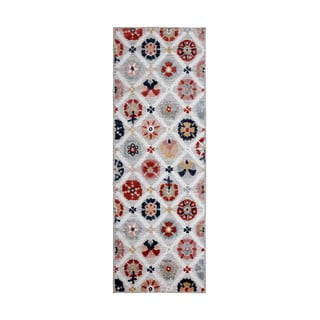 Šedý venkovní koberec běhoun 230x80 cm Flora - Flair Rugs