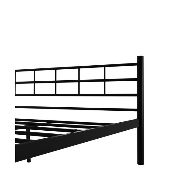 Černá kovová dvoulůžková postel s roštem 160x200 cm K70 – Kalune Design-image-4