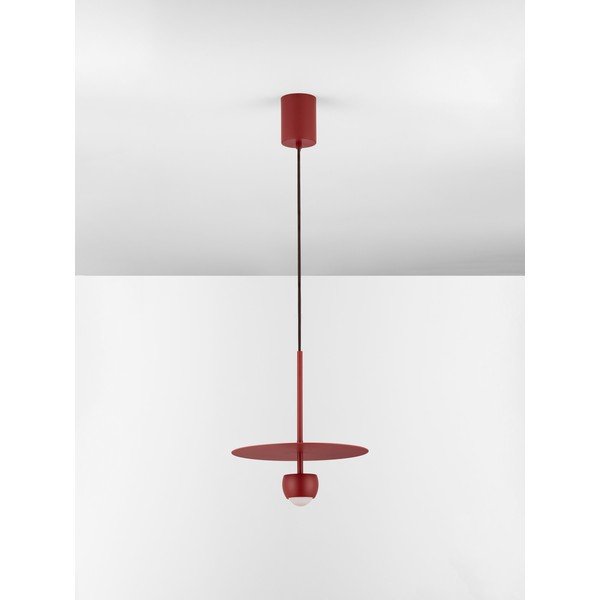 Červené hliníkové LED závěsné svítidlo ø 30 cm Edem – Nova Luce-image-3